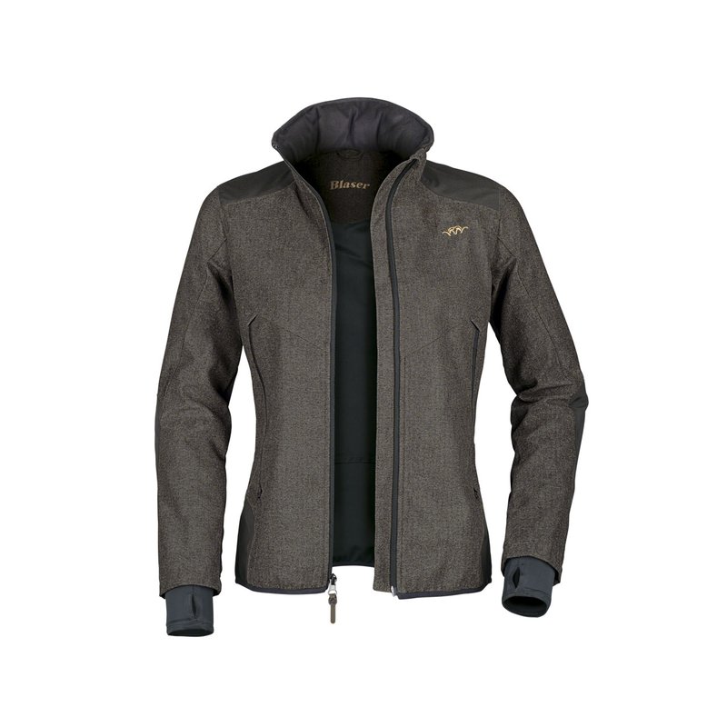 Blaser Vintage Damen Softshell Jacke Andrea braun/melange