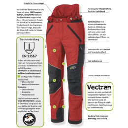 PSS X-treme Protect Sauenschutzhose Rot 44