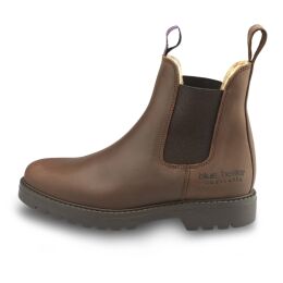 Blue Heeler Chelsea Boots Jackaroo mit Lammfell Braun 43