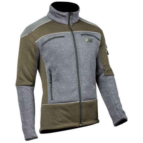 PSS X-Treme Arctic Faserstrickjacke Grau/Grün