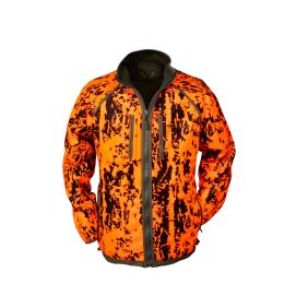 Hubertus Warn Wende-Fleecejacke PIRSCH Oliv/Neongelb XL