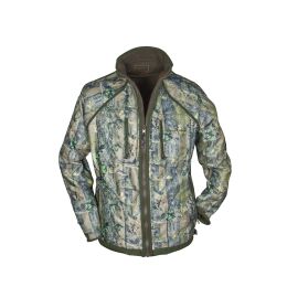 Hubertus Warn Wende-Fleecejacke PIRSCH Oliv/Neongelb XL