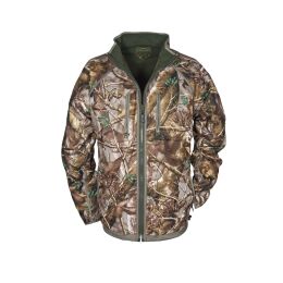 Hubertus Warn Wende-Fleecejacke PIRSCH Oliv/Neongelb XL
