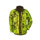 Hubertus Warn Wende-Fleecejacke PIRSCH Oliv/Neongelb XL