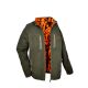 Hubertus Warn Wende-Fleecejacke PIRSCH Oliv/Neongelb XL