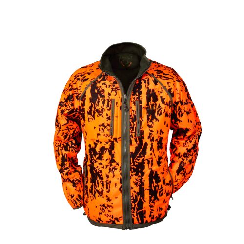 Hubertus Warn Wende-Fleecejacke PIRSCH Braun/Camo M