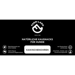 Farm-Land Hundesnack Kaninchenohren