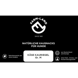 Farm-Land Hundesnack K&auml;se-Kauriegel M