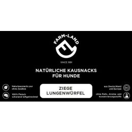 Farm-Land Hundesnack Ziegen-Lungenw&uuml;rfel 100g