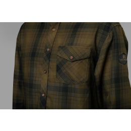 H&auml;rkila Herren Hemd Driven Hunt Olive green check