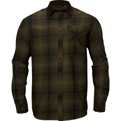 Härkila Herren Hemd Driven Hunt Olive green check 4XL