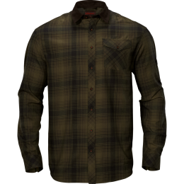 H&auml;rkila Herren Hemd Driven Hunt Olive green check 4XL
