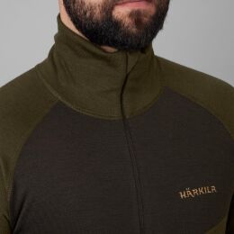 Hrkila Herren Unterhemd Base Warm Willow green/Shadow brown XL