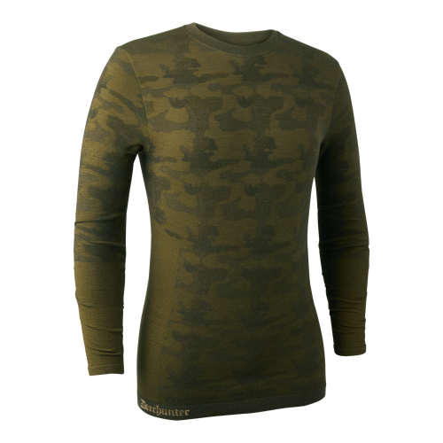 Deerhunter Herren Unterhemd Camou Wolle Beech Green