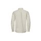 Sauer Herren Hemd Creme/Dunkelbraun XL