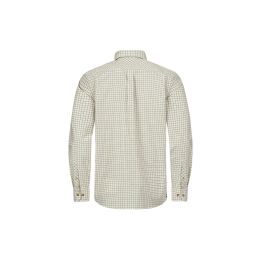 Sauer Herren Hemd Creme/Dunkelbraun 3XL
