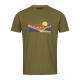 Blaser Herren T-Shirt Allgäu Mountain Dunkeloliv