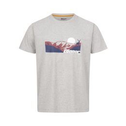 Blaser Herren T-Shirt Allg&auml;u Mountain Grau Melange