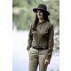 Blaser Damen Bluse Stretch Sergia Dunkeloliv Kariert 36