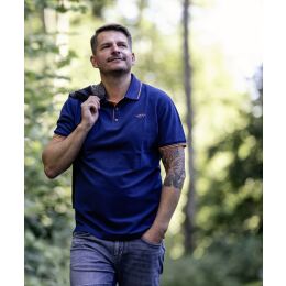 Blaser Herren Polo Shirt 22 Navy L