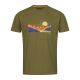 Blaser Herren T-Shirt Allgäu Mountain Dunkeloliv L