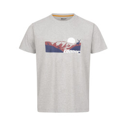 Blaser Herren T-Shirt Allg&auml;u Mountain Grau Melange S