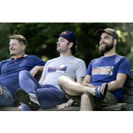 Blaser Herren T-Shirt Allg&auml;u Mountain Grau Melange S
