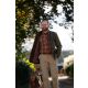 Blaser Herren Leinenhemd Levin Braun/Rot Kariert L