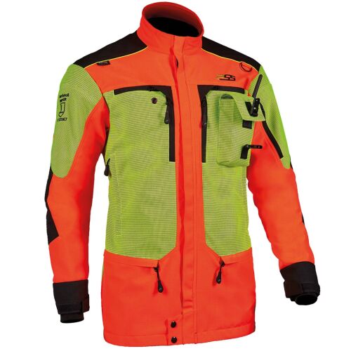 PSS X-treme Herren Sauenschutzjacke Protect Neonrot/Gelb 4XL