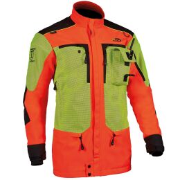 PSS X-treme Herren Sauenschutzjacke Protect Neonrot/Gelb 4XL