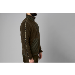 H&auml;rkila Herren Teddy Fleecejacke Rurik Shadow Grey/Willow Green L