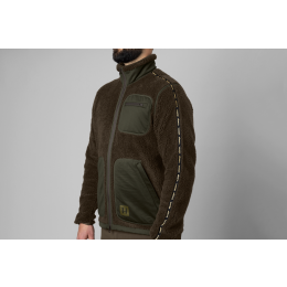 H&auml;rkila Herren Teddy Fleecejacke Rurik Shadow Grey/Willow Green XL