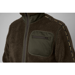 H&auml;rkila Herren Teddy Fleecejacke Rurik Shadow Grey/Willow Green XL