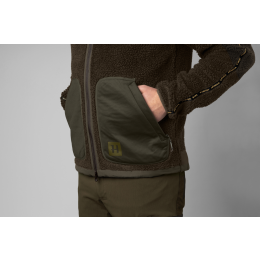 H&auml;rkila Herren Teddy Fleecejacke Rurik Shadow Grey/Willow Green XL