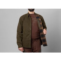 Hrkila Herren Reversible Hemdjacke Eirik Willow Green/Burgundy XL