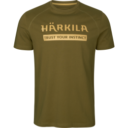 H&auml;rkila Herren Logo T-Shirt 2er-Pack Antique Sand/Dark Olive