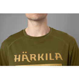 H&auml;rkila Herren Logo T-Shirt 2er-Pack Antique Sand/Dark Olive