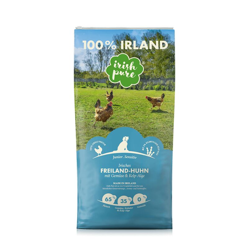 Irish Pure Hundetrockenfutter Irisches Freiland-Huhn Junior 12 Kg