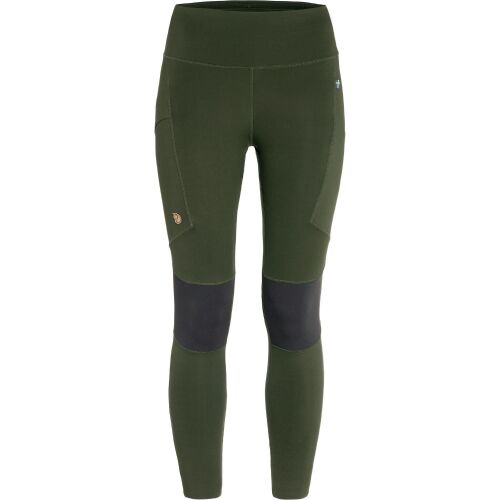 Fjällräven Damen Leggings Abisko Trekking Tights Pro Deep Forest-Iron Grey S