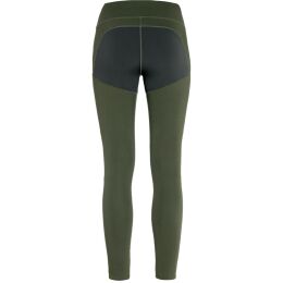 Fj&auml;llr&auml;ven Damen Leggings Abisko Trekking Tights Pro Deep Forest-Iron Grey S