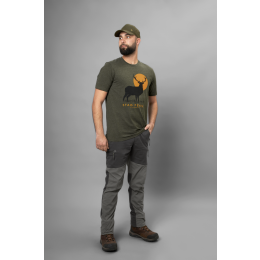 Seeland Herren T-Shirt Stag Fever Pine Green Melange