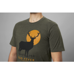 Seeland Herren T-Shirt Stag Fever Pine Green Melange S