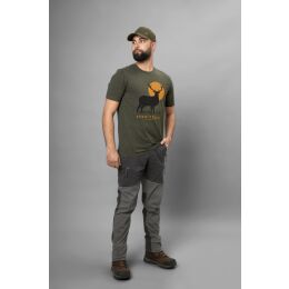 Seeland Herren T-Shirt Stag Fever Pine Green Melange S