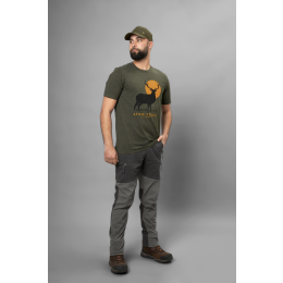 Seeland Herren T-Shirt Stag Fever Pine Green Melange S