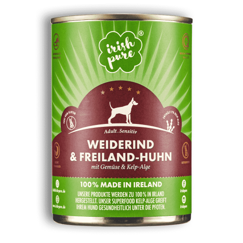 Irish Pure Hundenassfutter Irisches Weiderind & Freiland-Huhn Adult