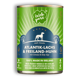 Irish Pure Hundenassfutter Irischer Atlantik-Lachs &amp; Freiland-Huhn Adult