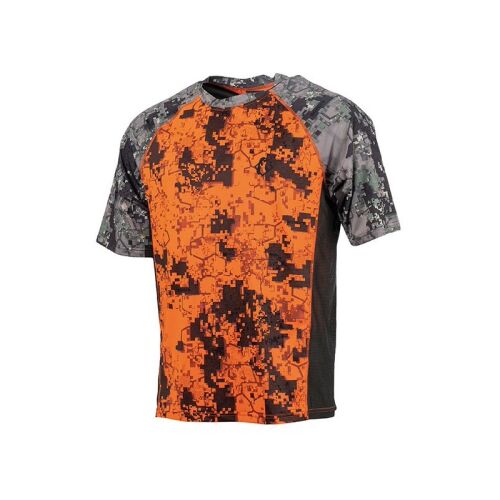 Somlys Herren Stretch T-Shirt Digital Orange L