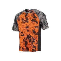 Somlys Herren Stretch T-Shirt Digital Orange L