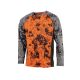 Somlys Herren Stretch Langarmshirt Digital Orange