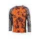 Somlys Herren Stretch Langarmshirt Digital Orange XL